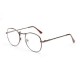 Mens Women Lightweight Round Frame Fake Glasses Outdoor Decoration Non Reading Glasses