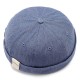 Mens Womens Adjustable Cotton French Brimless Hats Outdoor Plain Skullcap Sailor Cap