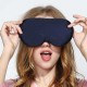 Mens Womens Seide 3D Contoured Eye Mask for Sleeping Shift Work Naps Night Blindfold Eyeshade