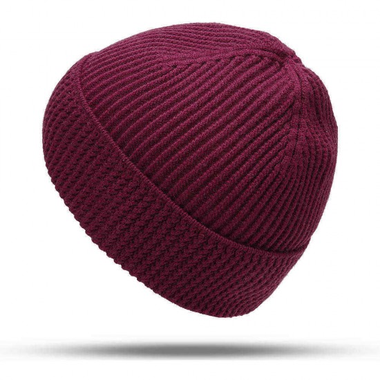 Mens Womens Slouchy Knit Beanie Hat Winter Warm Earmuffs Skull Cap