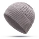 Mens Womens Slouchy Thick Warm Knit Beanie Hat Winter Warm Earmuffs Skull Cap