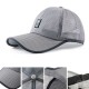 Mens Womens Summer Acrylic Mesh Visor Baseball Cap Outdoor Casual Breathable Adjustable Sports Hat