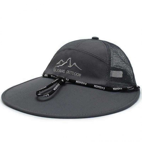 Mens Womens Summer Cotton Sunshade Baseball Hat Outdoor Casual Mesh Breathable Adjustable Cap