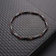 Minimalism Magnet Stone Beads Elastic Anklet Bracelet Fashion Healing Jewelry for Women Men