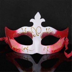 Multicolor Halloween Props Gold Dust Masquerade Mask