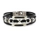 Multilayer Infinity Knot Bracelet Casual Fashion Leather Bracelets for Men Women