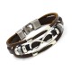 Multilayer Infinity Knot Bracelet Casual Fashion Leather Bracelets for Men Women