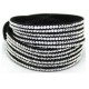 Multilayer Rhinestone Leather Wrap Bracelet Bangle For Women