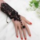 Pearl Lace Flower Wedding Bridal Gloves Ring Bracelet For Women