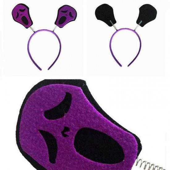 Pumpkin Witch Skull Devil Bat Wings Hair Band Halloween Costume Party Gothic Headbrand for Kid