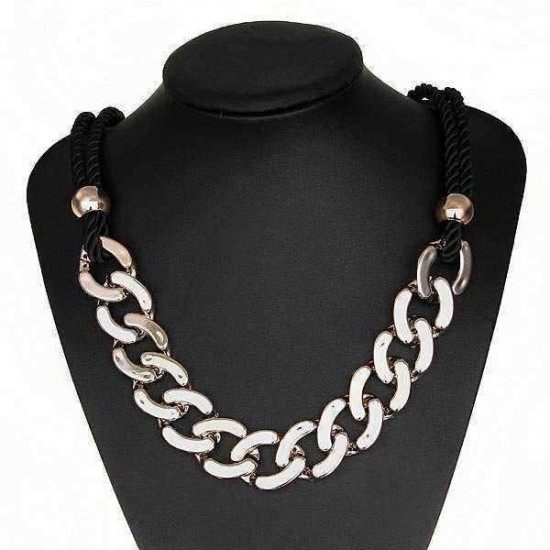 Punk Gold Plated Long Chain Chunky Statement Necklace Jewelry