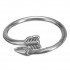 Punk Gold Silver Arrow Through A Heart Wrap Opening Rings Adjustable for Women