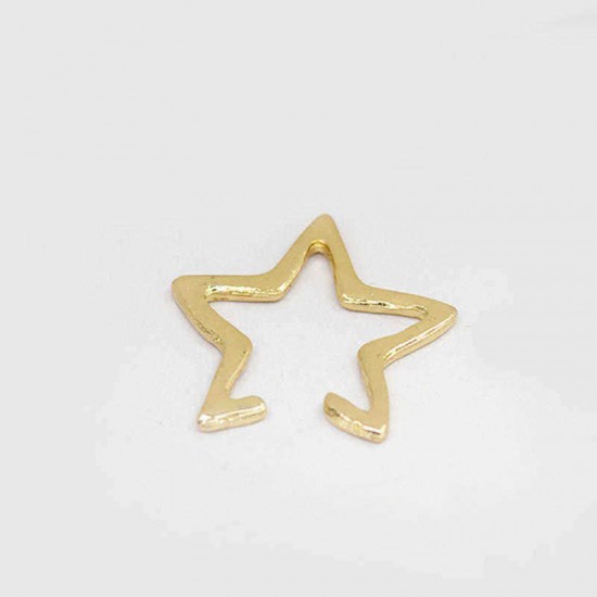 Punk Hollow Star Womens Earring No Piercing Ear Clip for Women Girl Party Costume Jewelry