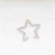 Punk Hollow Star Womens Earring No Piercing Ear Clip for Women Girl Party Costume Jewelry