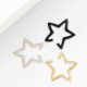 Punk Hollow Star Womens Earring No Piercing Ear Clip for Women Girl Party Costume Jewelry