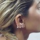 Punk Hollow Star Womens Earring No Piercing Ear Clip for Women Girl Party Costume Jewelry