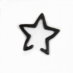 Punk Hollow Star Womens Earring No Piercing Ear Clip for Women Girl Party Costume Jewelry