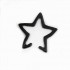 Punk Hollow Star Womens Earring No Piercing Ear Clip for Women Girl Party Costume Jewelry