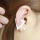 Punk Multicolor Triangle Alloy Ear Cuff Clip Earring For Women