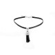 Punk Necklace Shiny Rhinestone Tassel Pendant Black Choker Fashion Women Jewelry Cool Gift