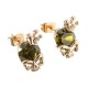 Punk Skull Crown Ear Stud Exquisite Zinc Alloy Rhinestones Earrings for Women