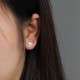 Punk Skull Skeleton Golden Bowknot Ear Stud Vintage Silver Earring Gift for Girl Women