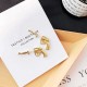 Punk Unisex Silver Gold Color Gun Stud Earring 925 Sterling Silver Needle Ear Jacket Earrings