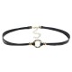 Punk Women's Choker Dacron Circle Charm Simple Style Clavicle Necklace Clothing Accessories