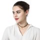 Punk Women's Choker Dacron Circle Charm Simple Style Clavicle Necklace Clothing Accessories