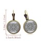 Retro Datura Ear Drop Earrings Alloy French Hook Earring For Women