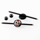 Retro Industrial Barbell Skull Ear Holes Trendy Ear Stud Female Male