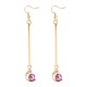 Retro Long Ear Drop Crystal Asymmetric Personality Earrings