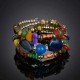 Retro Multi Layer Beaded Bracelet Agate Stone Winding Bracelet For Women Ethnic Jewelry