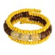 Retro Multilayer Wood Resin Tibetan Buddhist Colorful Bead Bracelet for Women