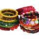 Retro Multilayer Wood Resin Tibetan Buddhist Colorful Bead Bracelet for Women