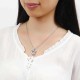 Retro Pearl Necklace Cute Bowknot Butterfly Charm Openable Hollow Ball Pendant Chain Women Jewelry