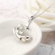 Retro Pearl Necklace Exquisite Cool High Polished Shark Pendant Chain Jewelry for Men Women Gift