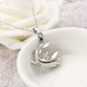 Retro Pearl Necklace Exquisite Cool High Polished Shark Pendant Chain Jewelry for Men Women Gift