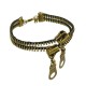 Retro Simple Funny Double-deck Zipper Anklet