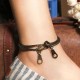 Retro Simple Funny Double-deck Zipper Anklet