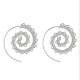 Retro Spiral Heart-Shaped Earrings Exaggerated Fashion Jewelry Earring For Women