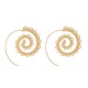 Retro Spiral Heart-Shaped Earrings Exaggerated Fashion Jewelry Earring For Women