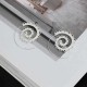 Retro Spiral Heart-Shaped Earrings Exaggerated Fashion Jewelry Earring For Women