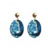 Retro Style Starry Sky Ear Drop Earring Printed Baroque Temperament Girl Earring