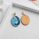 Retro Style Starry Sky Ear Drop Earring Printed Baroque Temperament Girl Earring