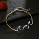 Retro Style Wave Spray Anklet Sliver Alloy Shell Anklets For Women Jewelry