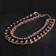 Rhinestone Woven Rope Thick Chain Collar Choker Statement Necklace