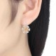 S925 Silver Ear Drop Delicate Drawing Lotus Flower Earrings