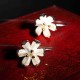 S925 Silver Ear Drop Delicate Drawing Lotus Flower Earrings