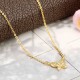 S925 Silver Micro Rhinestone All-match Butterfly Clavicle Necklace